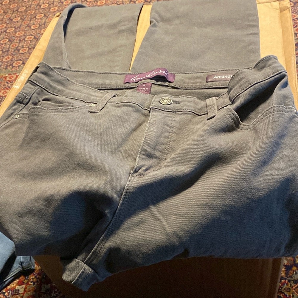 Gloria Vanderbilt Amanda Jeans in Charcoal Gray